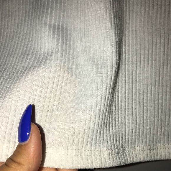 Denim Skirt & White Long Sleeve Turtle Neck - Picture 3 of 6